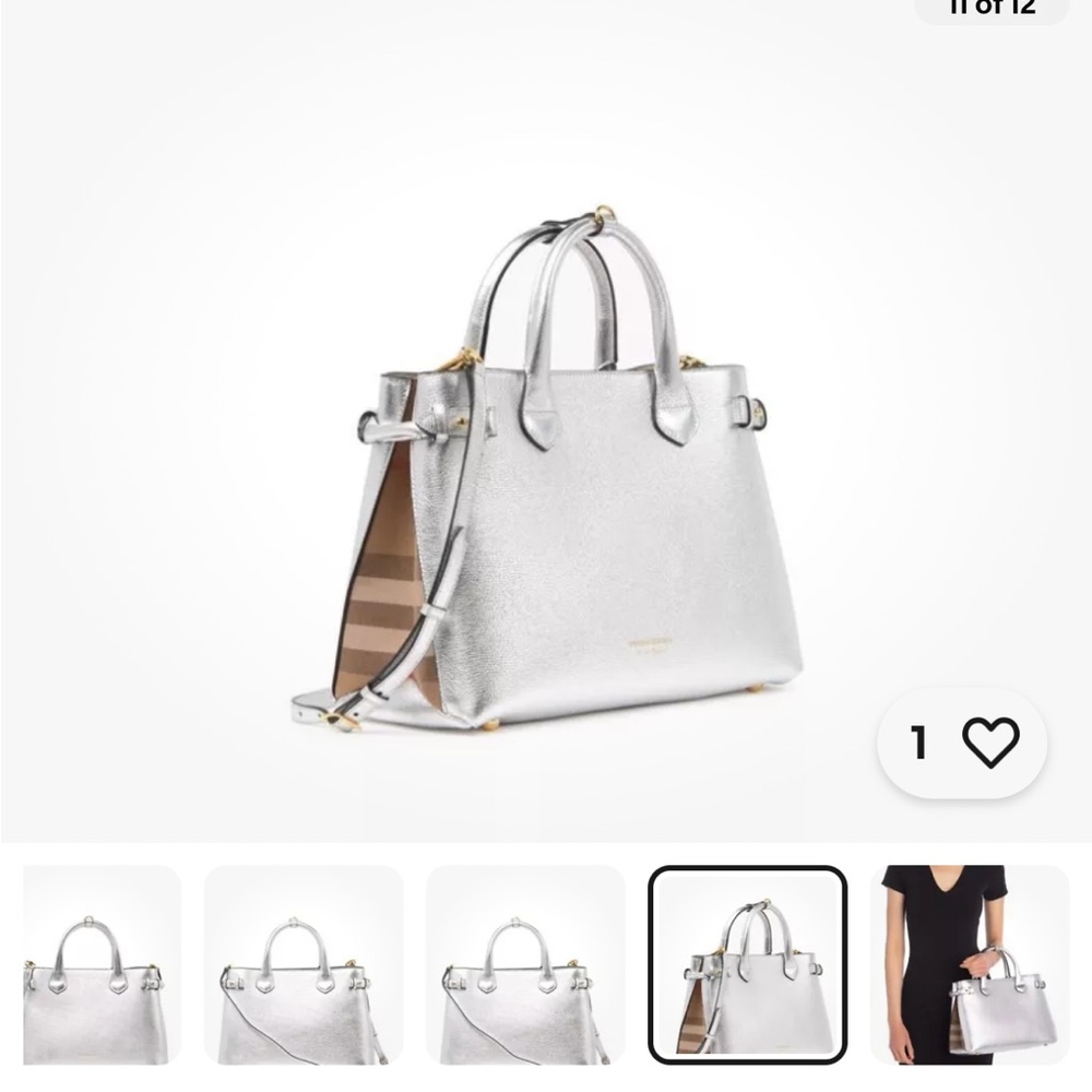 Burberry Banner Leather Tote Bag